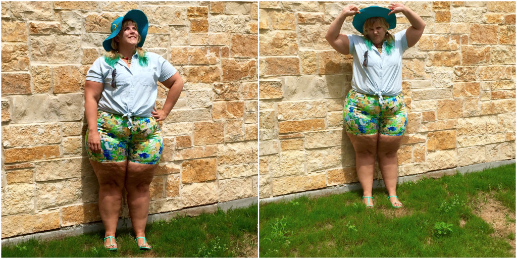 Plus Size Fashion Blog Summer Essentials Plus Size Outfit Ideas Floral Shorts