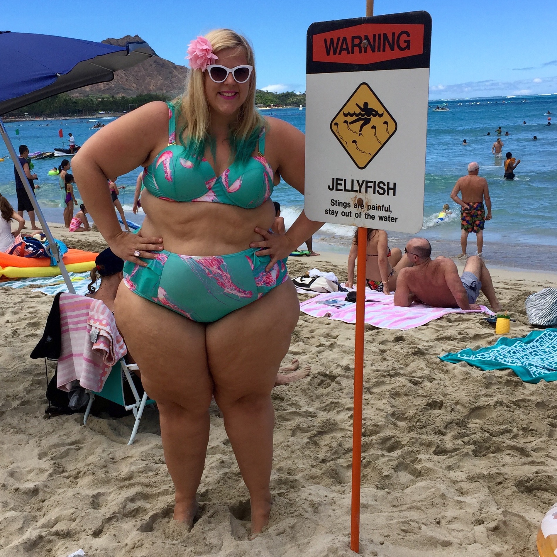 plus size beach