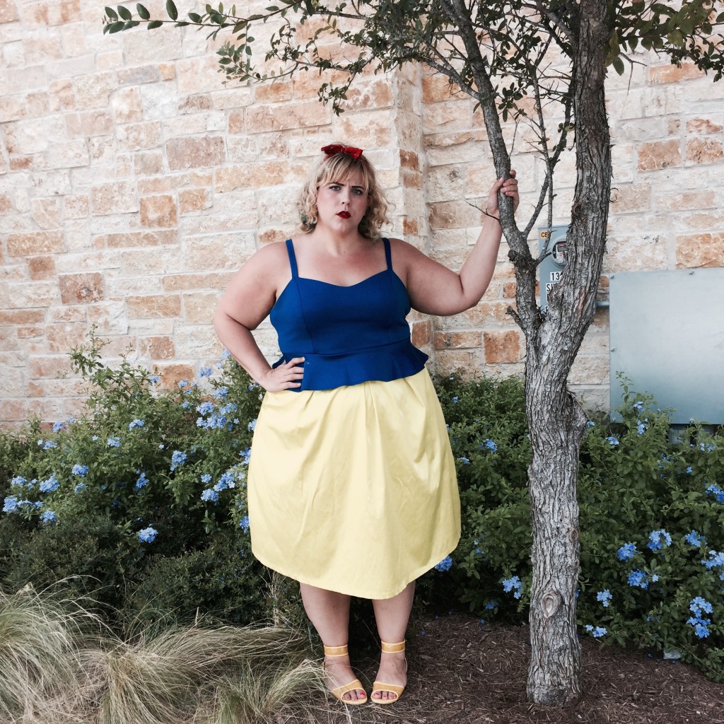 plus size fashion blog plus size disney inspired looks snow white 2