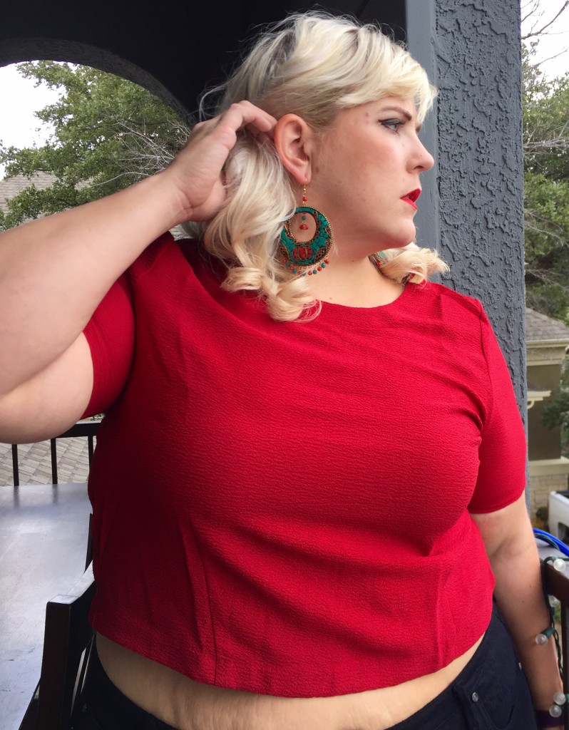 Plus size valentines day look 1