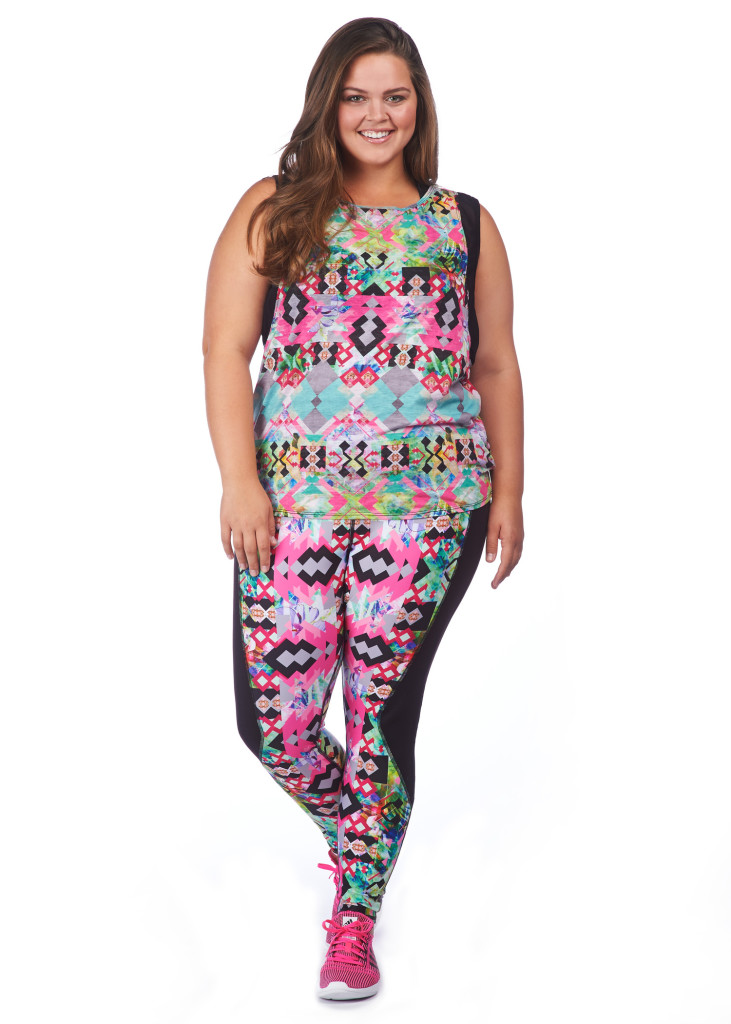 Pink Lotus Plus Size Leggings