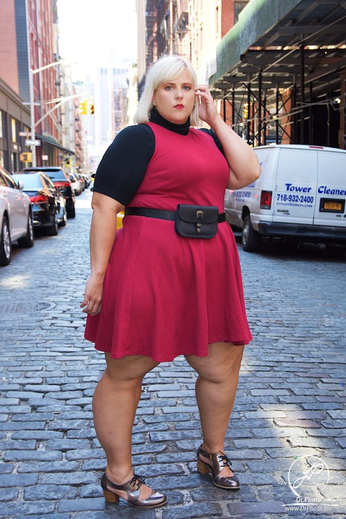 Plus size fashion fall inspiration fanny packs and layers