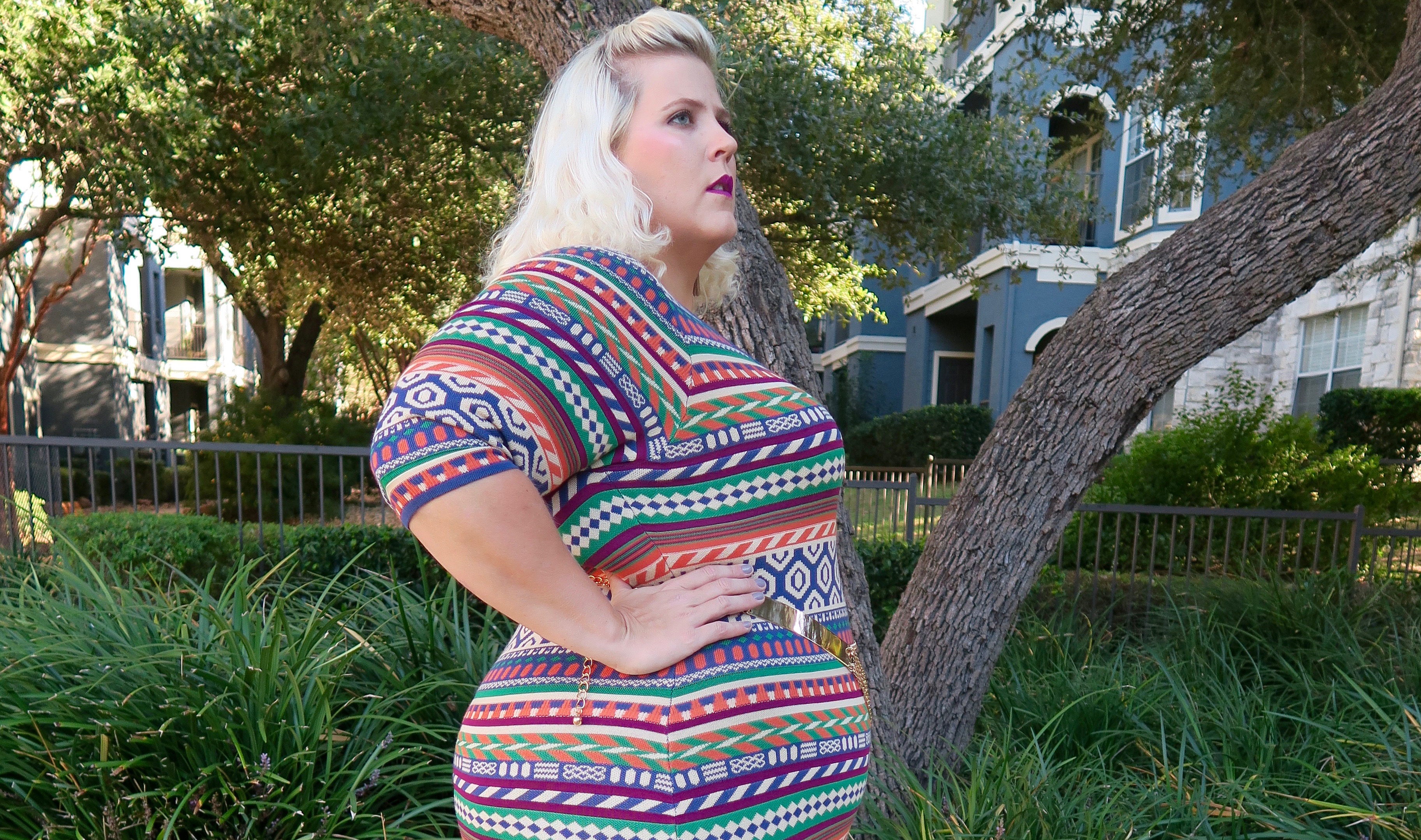 Plus Size  Outfit Inspiration: Funky Fair Isle