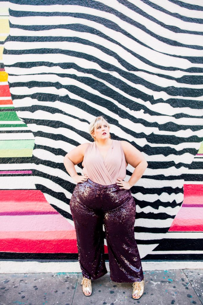 plus-size-holiday-outfit-ideas-sequin-pants-boo-hoo-1