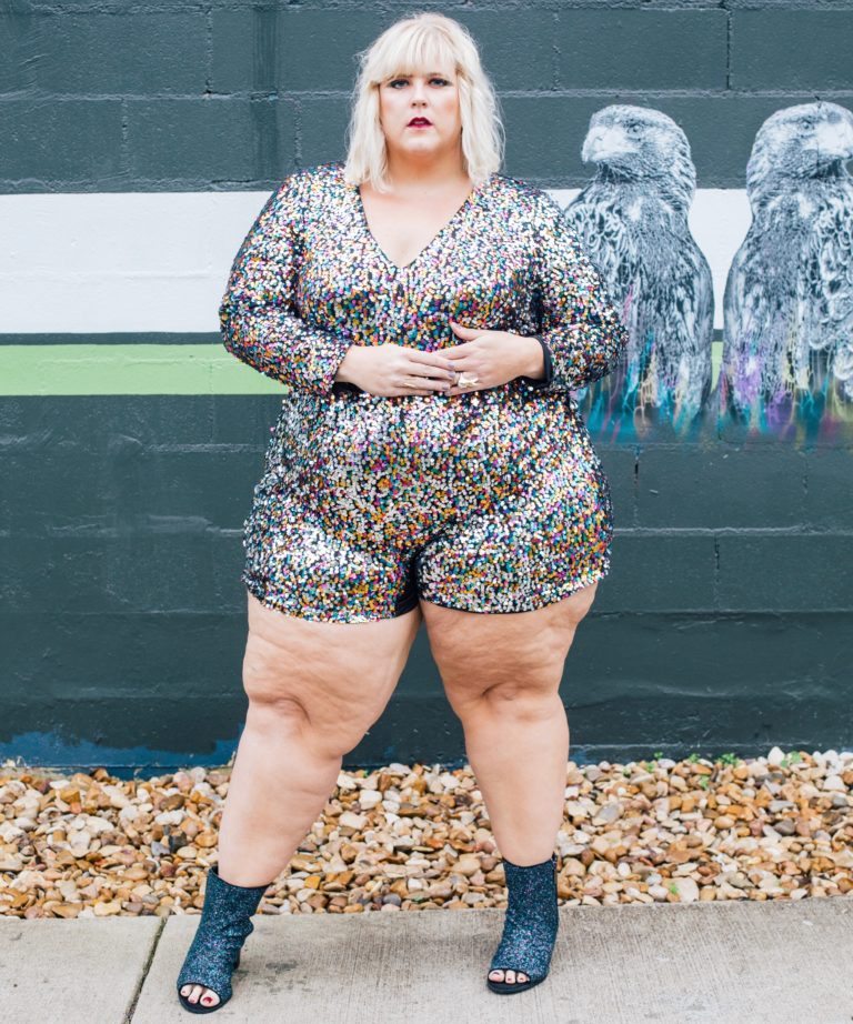 How To Wear A Festive Romper and Slay - Glitter + Lazers